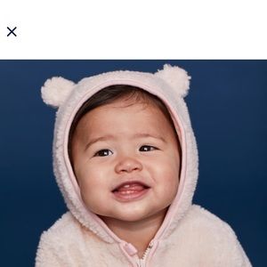 NWOT Gap Cozy Sherpa Hooded One piece